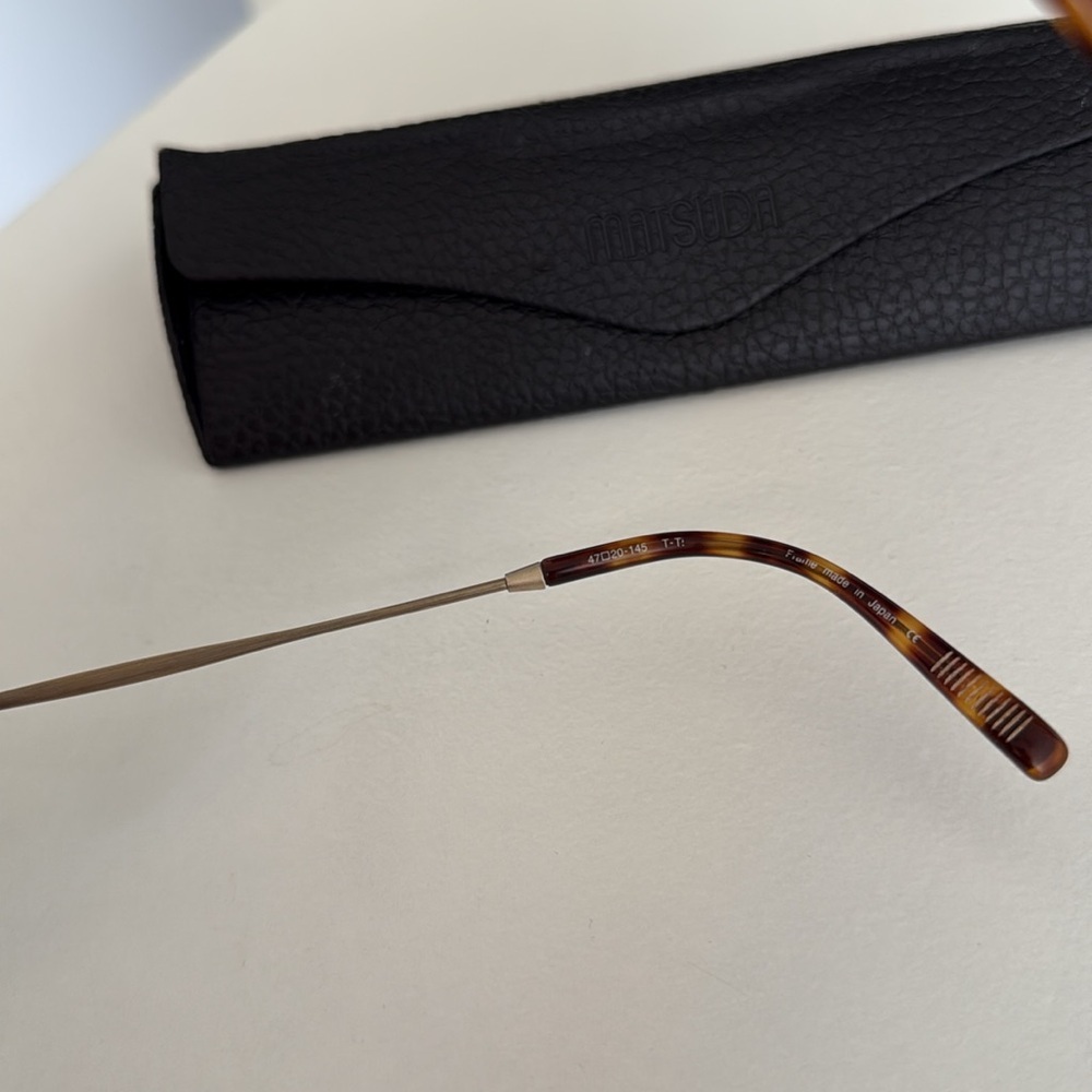 Matsuda M2022 Tortoise Cat Eye Optical Eye Glasses Made in Japan 47mm - Picture 2 of 8